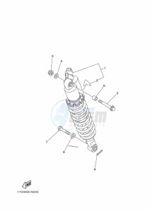 YFZ450R YFZ45YSSK (BW2E) drawing REAR SUSPENSION