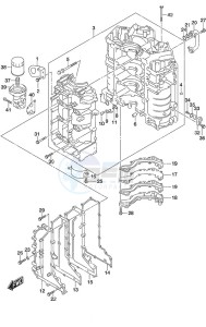 DF 350A drawing Cylinder Block