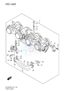 GSX-1250F ABS EU drawing THROTTLE BODY