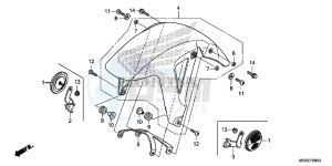 NC700SAC drawing FRONT FENDER