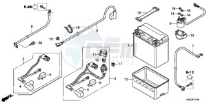 TRX500FEC drawing BATTERY