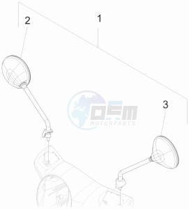 GTS 250 ABS drawing Mirror