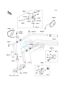 VN 900 D[VULCAN 900 CLASSIC LT] (6F-9F) D7F drawing HANDLEBAR