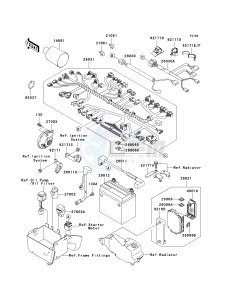 VN 1600 B [VULCAN 1600 MEAN STREAK] (B6F-B8FA) B7FA drawing CHASSIS ELECTRICAL EQUIPMENT