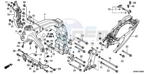 CB1000RB drawing FRAME BODY