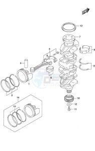 DF 200A drawing Crankshaft