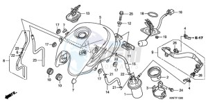 CBF125MA Europe Direct - (ED) drawing FUEL TANK