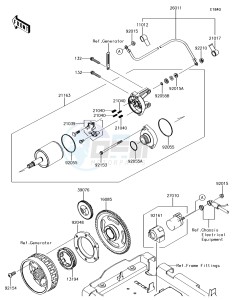 BRUTE FORCE 750 4x4i EPS KVF750HGF EU drawing Starter Motor