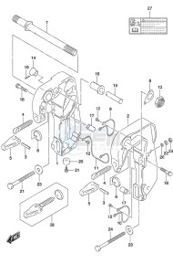 DF 20A drawing Clamp Bracket w/Power Tilt