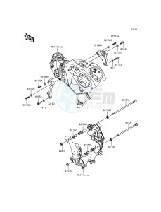 ZZR1400 ABS ZX1400FFF FR GB XX (EU ME A(FRICA) drawing Engine Mount