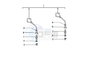 PX 125 30 Anni drawing Mirror