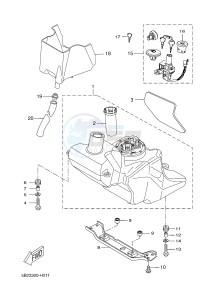 VP250 (5B2B 5B2B 5B2B 5B2B) drawing FUEL TANK