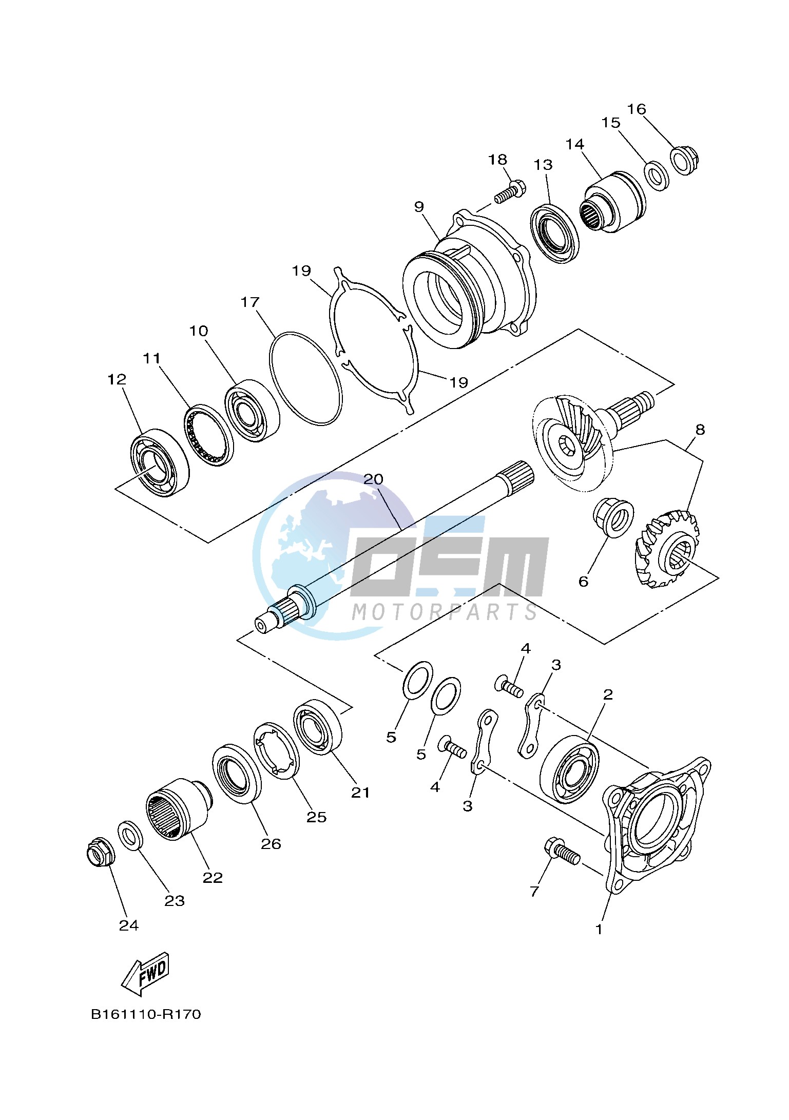 MIDDLE DRIVE GEAR