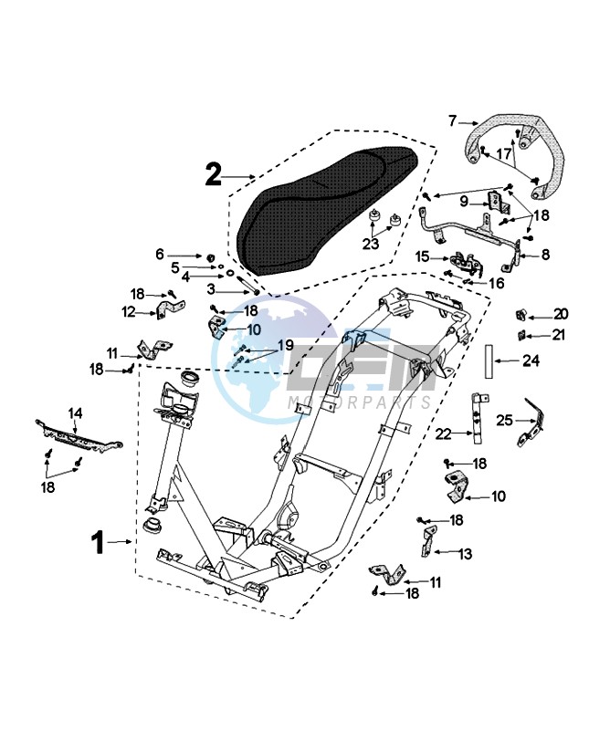 FRAME AND SADDLE