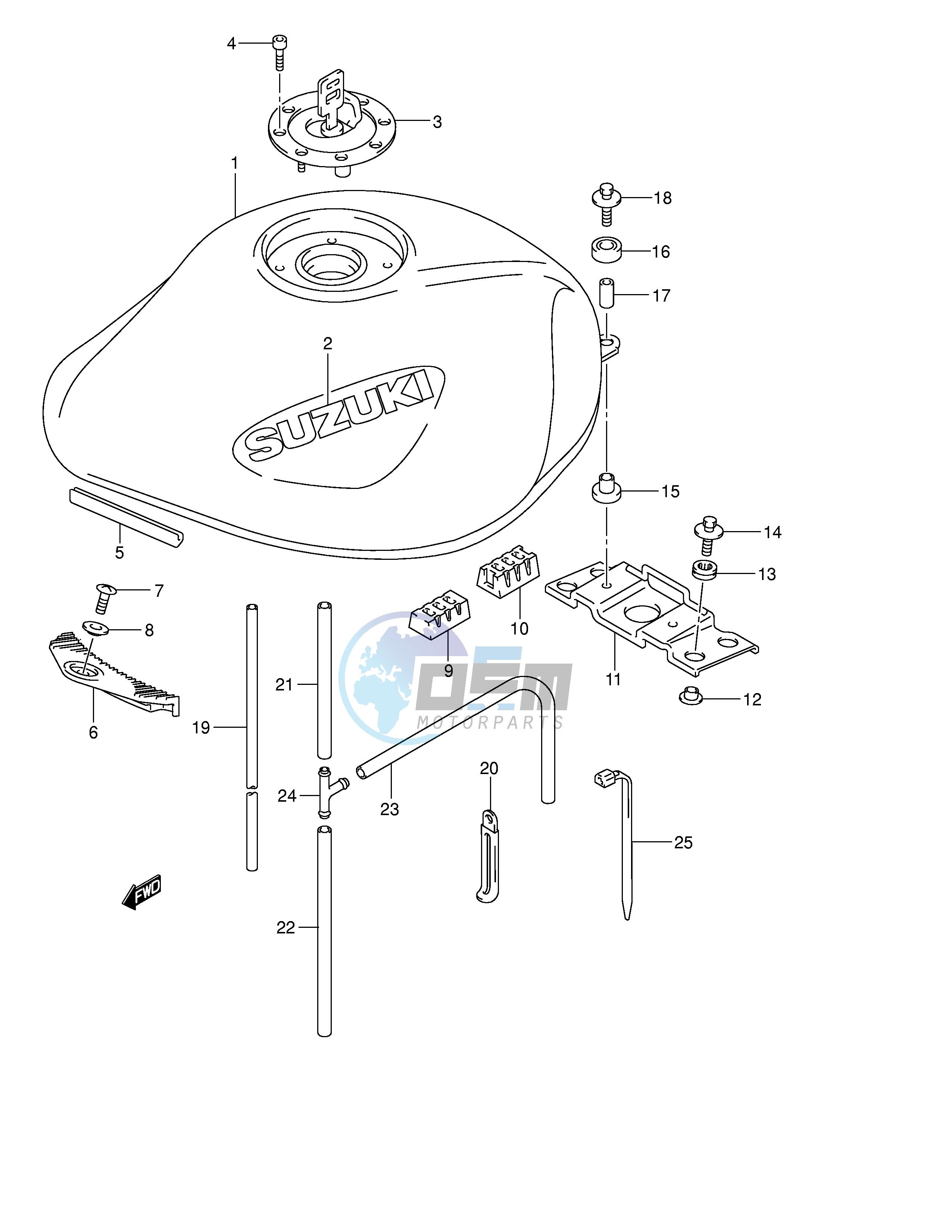 FUEL TANK (MODEL K4)