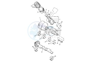 XVZ TF ROYAL STAR VENTURE 1300 drawing CRANKSHAFT PISTON