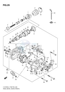 LT-A750X (P28-P33) drawing FINAL BEVEL GEAR (FRONT)