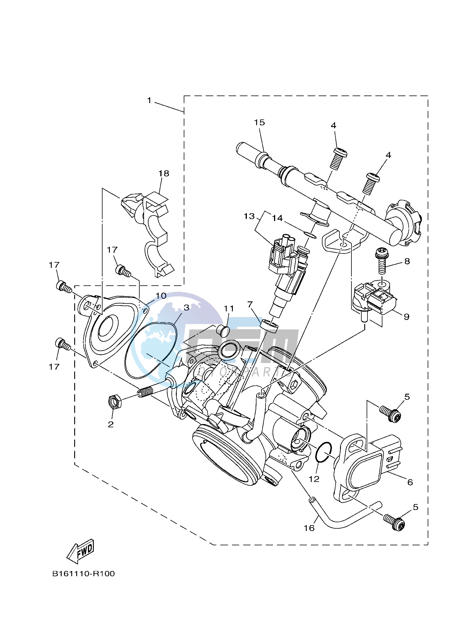 THROTTLE BODY ASSY 1