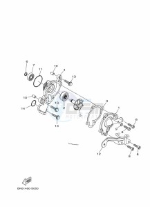 YZF125-A YZF-R125 (BGV3) drawing WATER PUMP