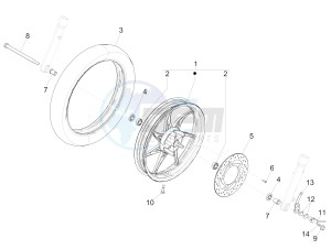 LIBERTY 50 (EMEA) drawing Front wheel