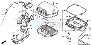 CBR600F drawing AIR CLEANER