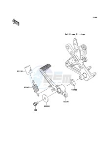 NINJA_ZX-10R_ABS ZX1000KEF FR XX (EU ME A(FRICA) drawing Brake Pedal