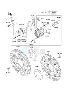 ZR 750 L [Z750 AU] (L7F-L8F) L8F drawing FRONT BRAKE