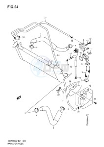 GSR750 drawing RADIATOR HOSE L2-L5