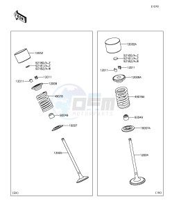 NINJA ZX-10R ABS ZX1000SGFB XX (EU ME A(FRICA) drawing Valve(s)