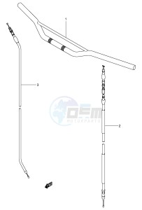 RM250 (E3-E28) drawing HANDLEBAR (MODEL K1 K2 K3 K4)