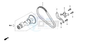 TRX350TE FOURTRAX 350 ES drawing CAM CHAIN