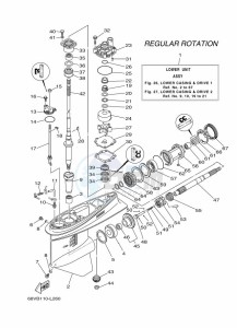 F115AETX drawing PROPELLER-HOUSING-AND-TRANSMISSION-1