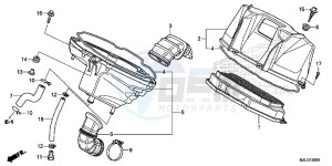 NC750SDE NC750SD Europe Direct - (ED) drawing AIR CLEANER