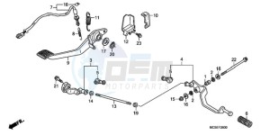 ST1300A9 France - (F / ABS CMF MME) drawing PEDAL