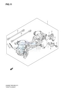 DL650 (E3-E28) V-Strom drawing THROTTLE BODY