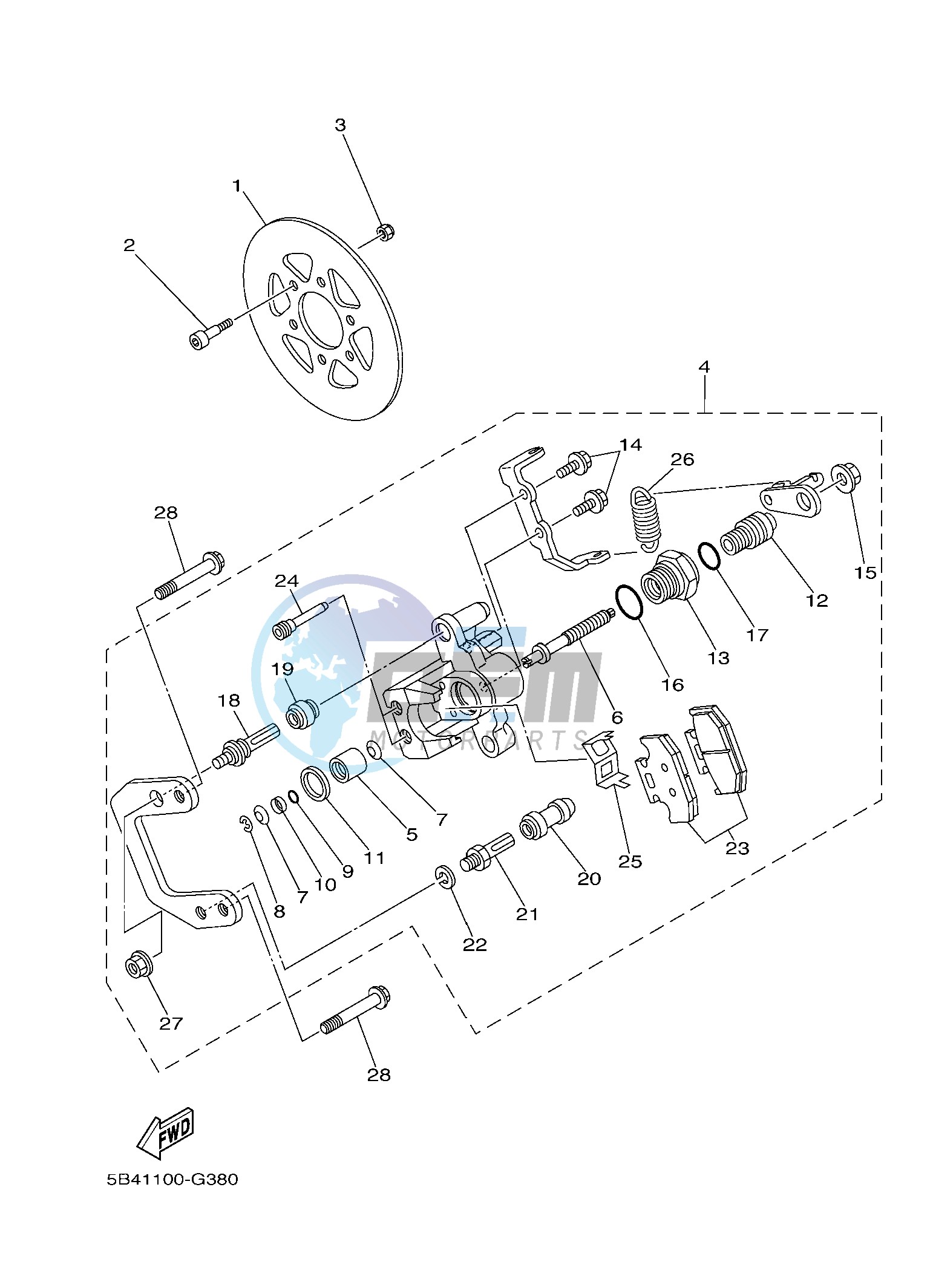 REAR BRAKE CALIPER 2