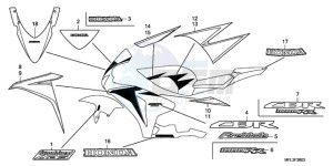 CBR1000RRA F / CMF drawing STRIPE/MARK (4)