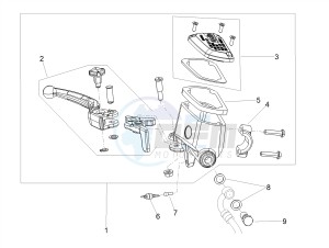 SHIVER 900 E4 ABS NAVI (EMEA) drawing Front master cilinder