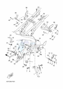 MT-125 ABS MT125-A (BR37) drawing STAND & FOOTREST