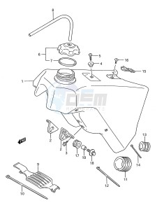 RM250 (E28) drawing FUEL TANK