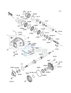 KVF 360 B [PRAIRIE 360] (B6F-B9F) B9F drawing DRIVE SHAFT-REAR