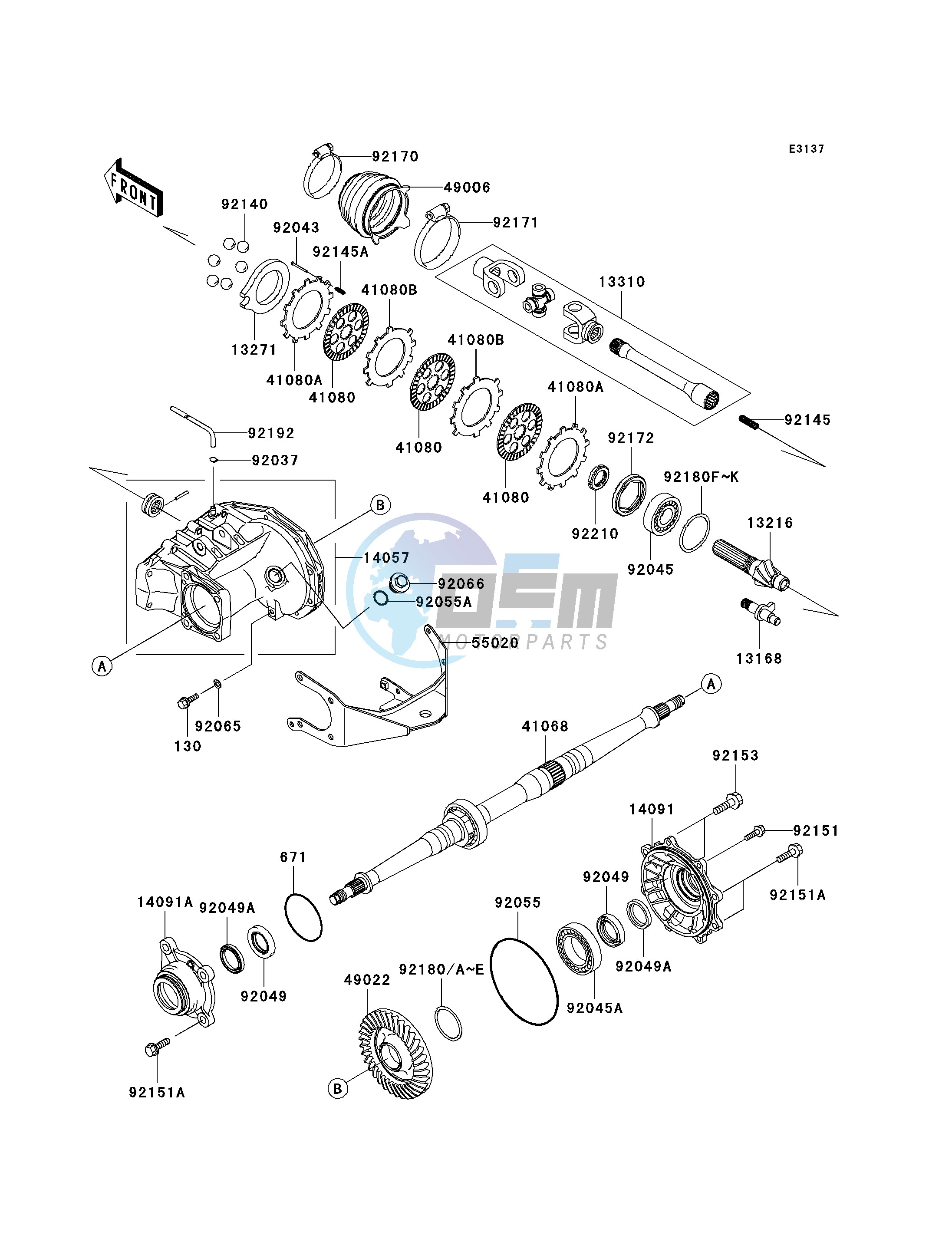 DRIVE SHAFT-REAR