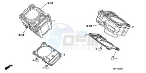 XL700VA9 France - (F / ABS CMF) drawing CYLINDER