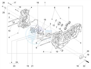 LIBERTY 125 IGET 4T 3V IE E4 ABS (EMEA) drawing Crankcase