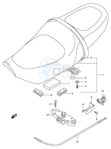 GSF250V (E24) Bandit drawing SEAT