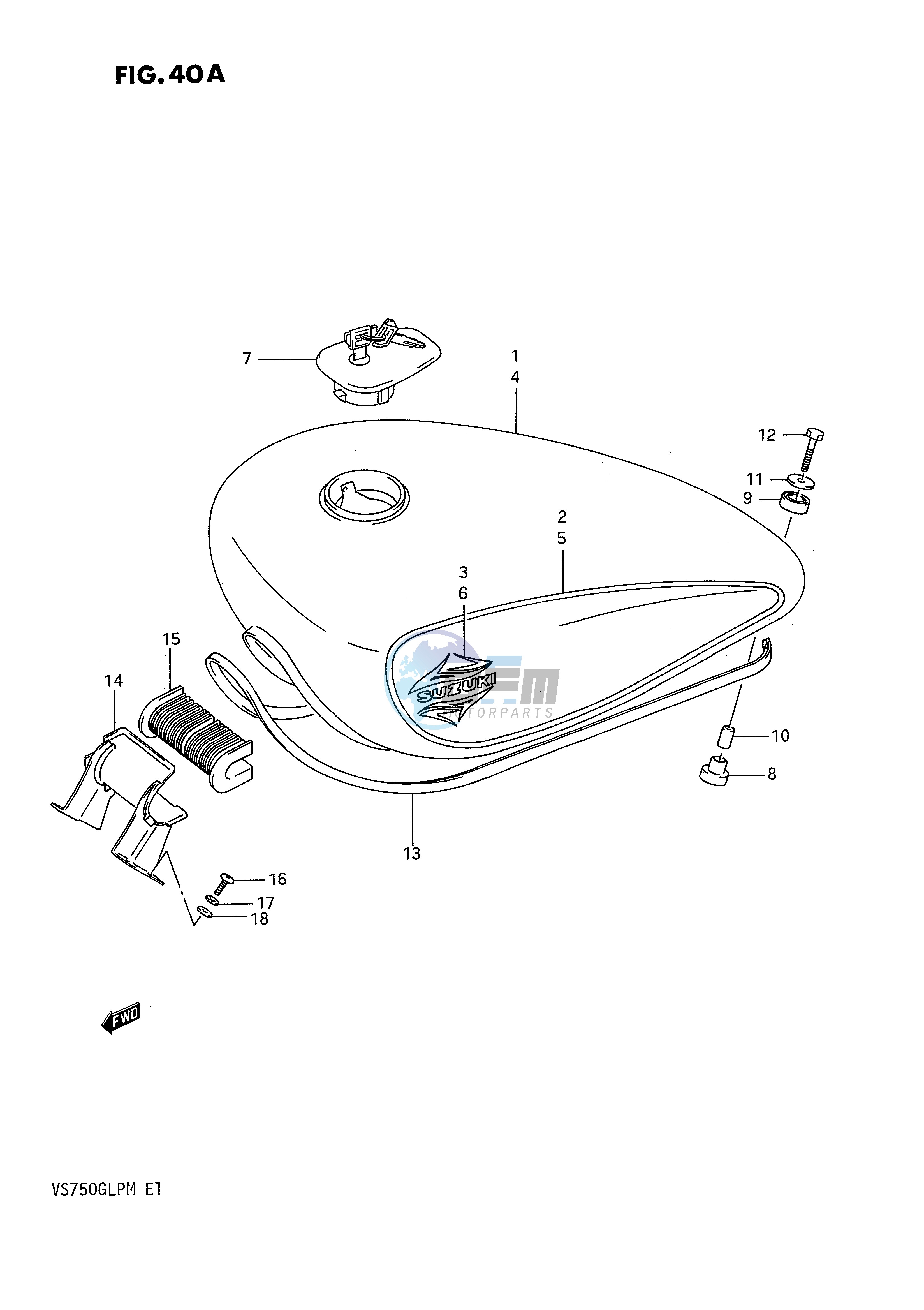 FUEL TANK (MODEL L M)