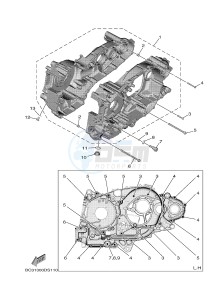 XP530E-A T-MAX (BV11) drawing CRANKCASE