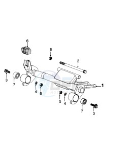 DJANGO 125 ALLURE drawing ENGINEMOUNT