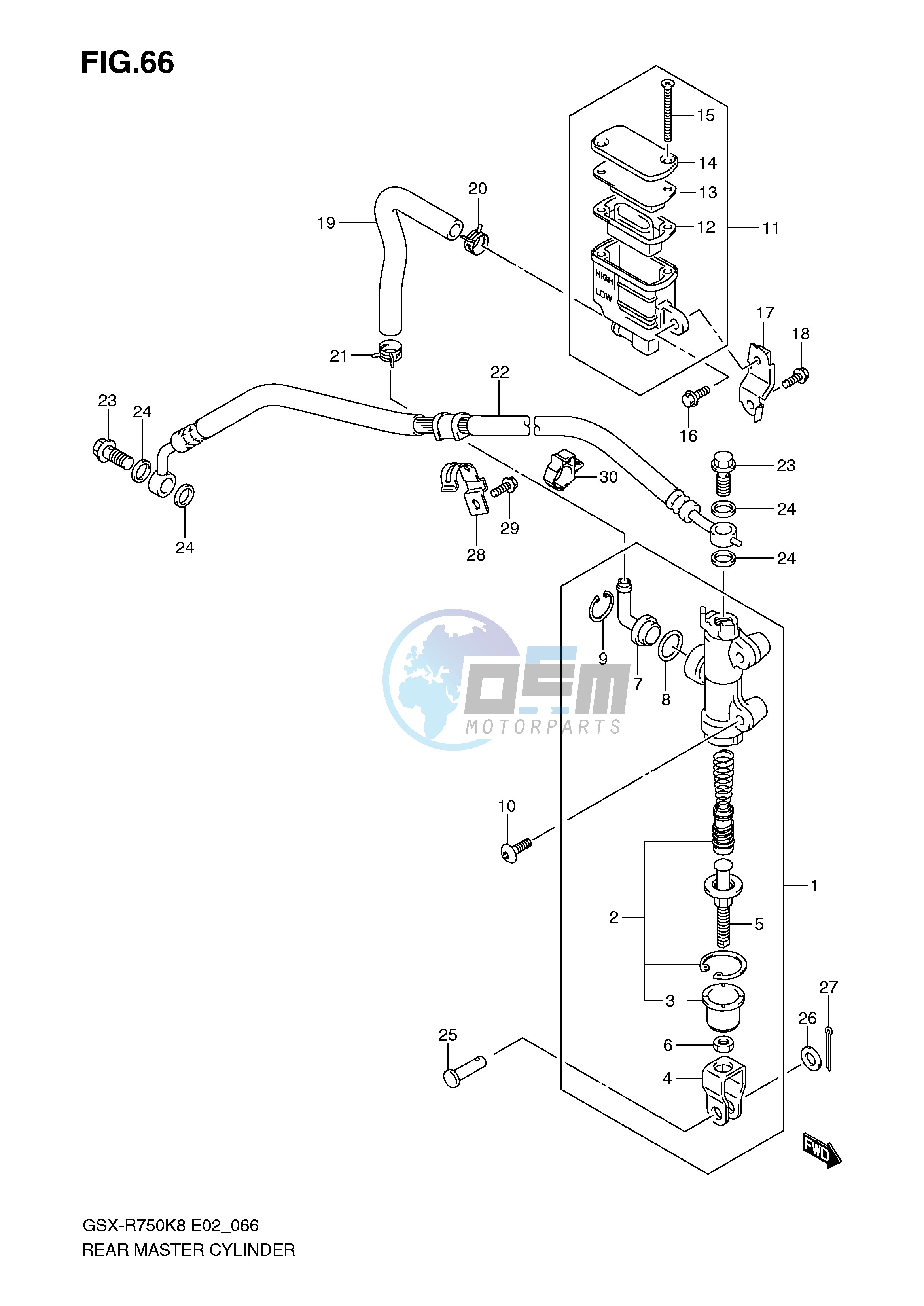 REAR MASTER CYLINDER