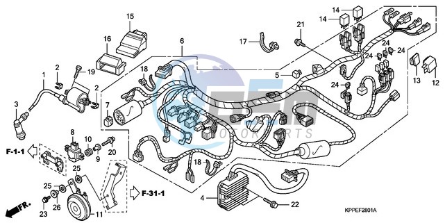 WIRE HARNESS (CBR125RW7/RW9/RWA)